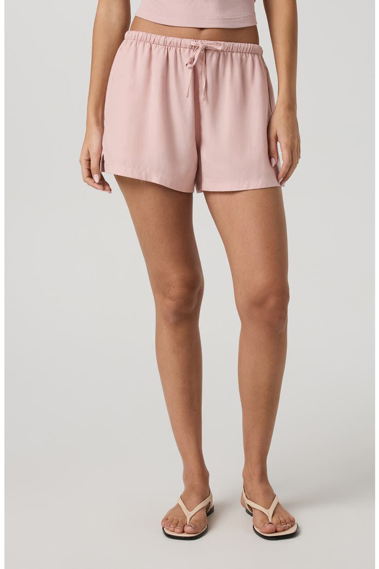 Trestles Twill Shorts, Main, color, VINTAGE ROSE
