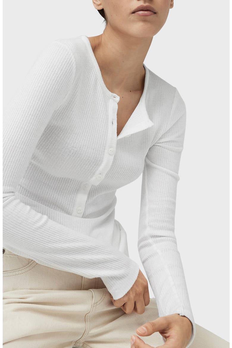 The Rib Henley, Alternate, color, WHITE