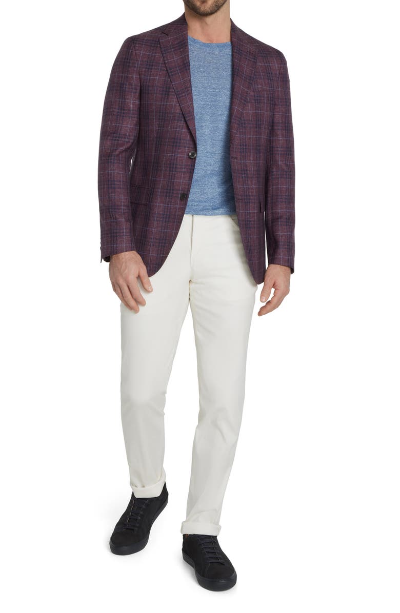 Jack Victor Midland Plaid Wool Sport Coat, Alternate, color, 