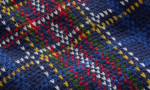 Boden Kids' Plaid Sweater In Blue