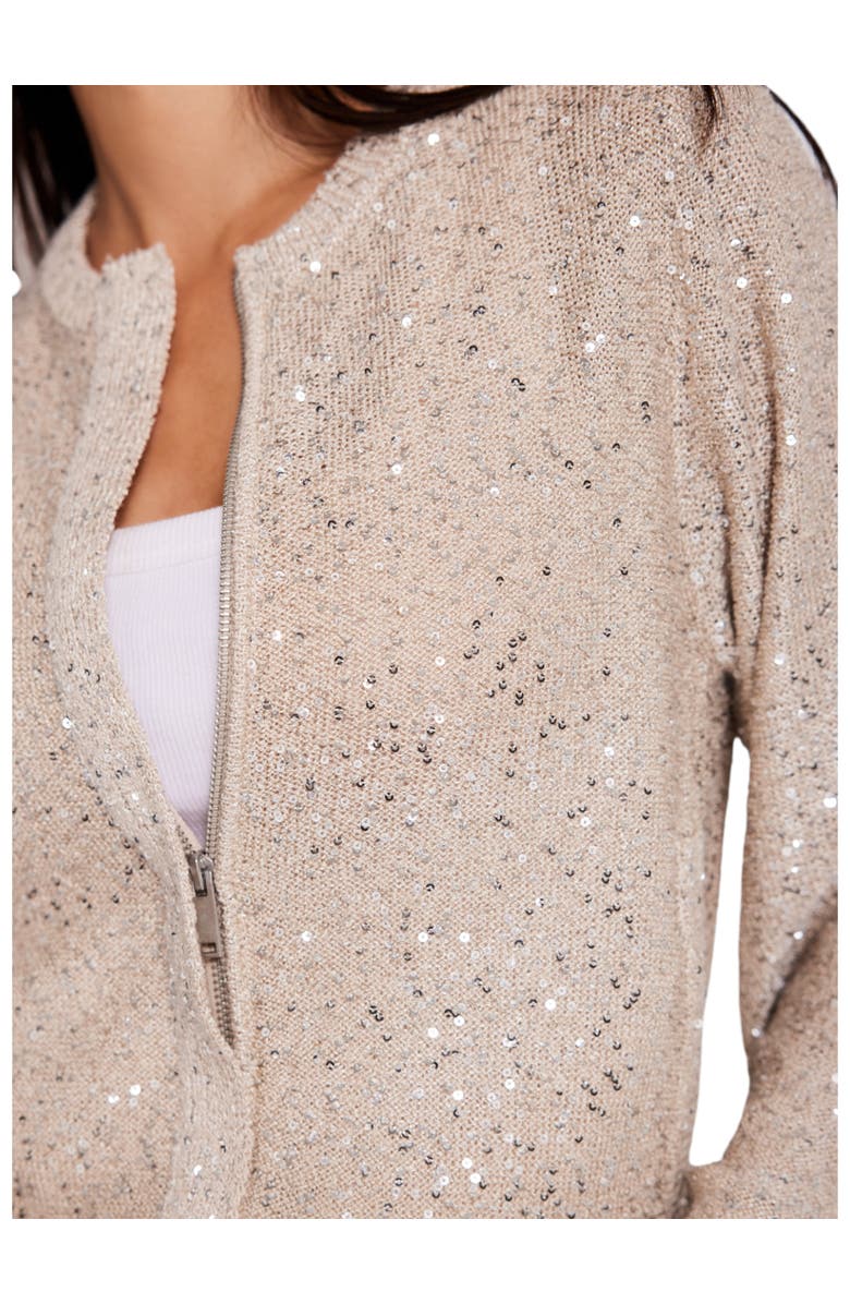 MINT VELVET Sequin Knit Jacket, Alternate, color, 