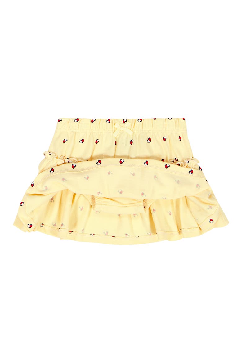 Printed Heart Logo Tank & Skirted Bloomers Set, Alternate, color, GOLD