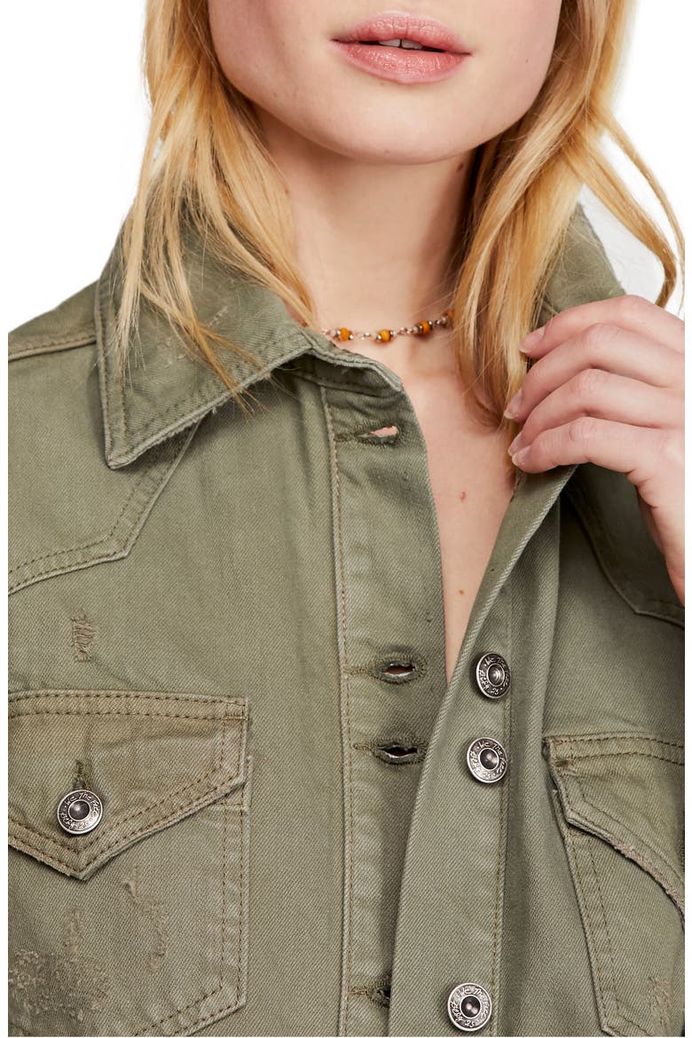 Moonchild Shirt Jacket, Alternate, color, OLIVE