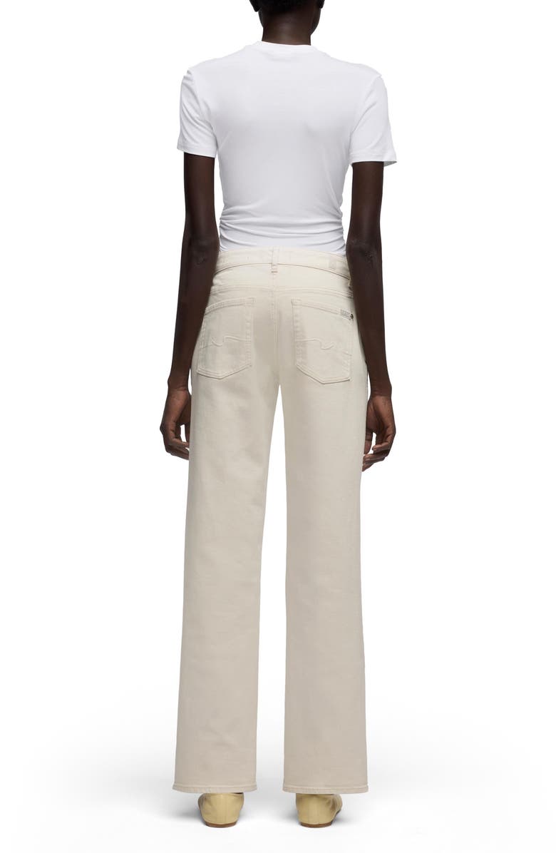 7 For All Mankind Calie Mid Rise Straight Leg Jeans, Alternate, color, Moondust