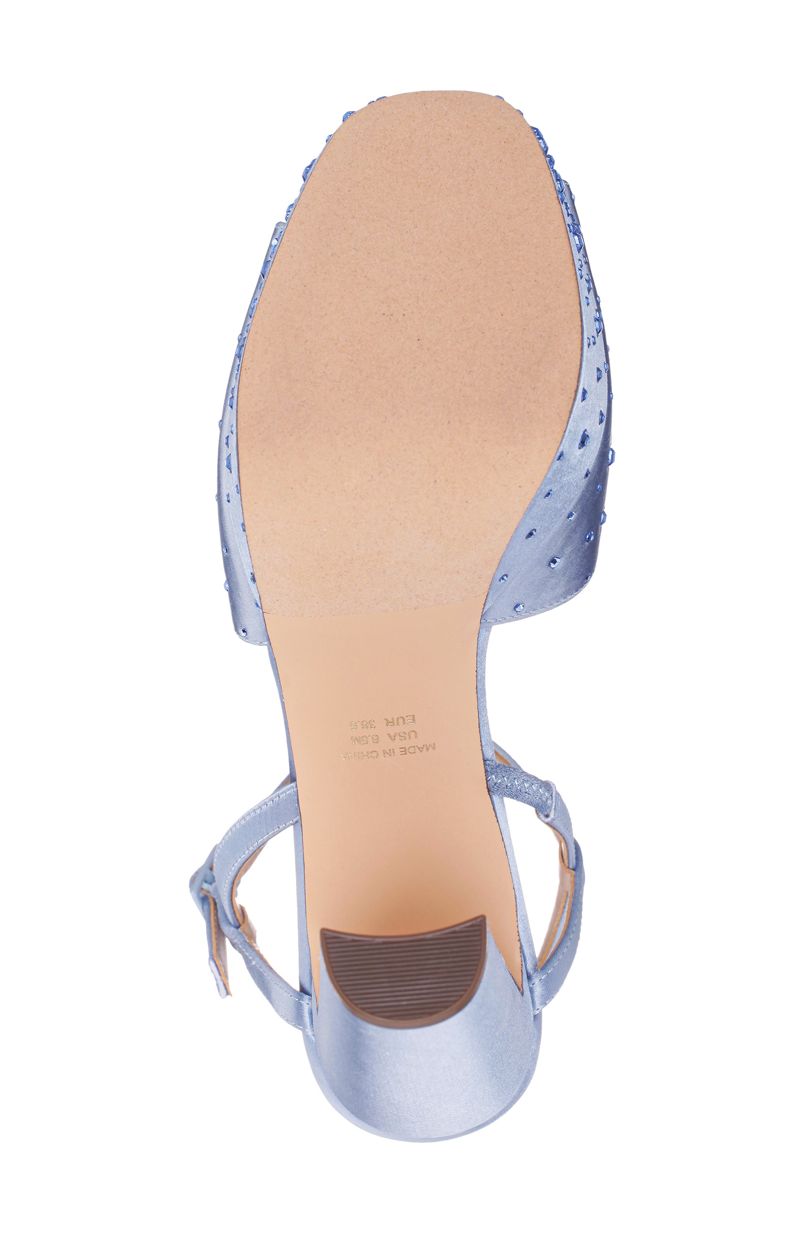 Addison Slingback Peep Toe Platform Sandal, Alternate, color, ICY BLUE