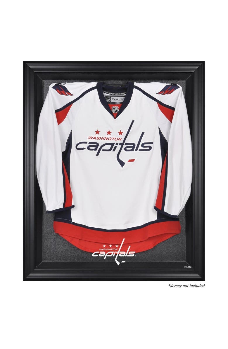 FANATICS AUTHENTIC Washington Capitals Black Framed Logo Jersey Display Case, Main, color, 