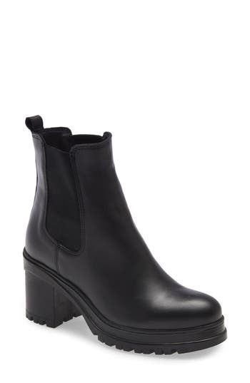 La Canadienne Paxton Waterproof Platform Chelsea Boot In Animal Print