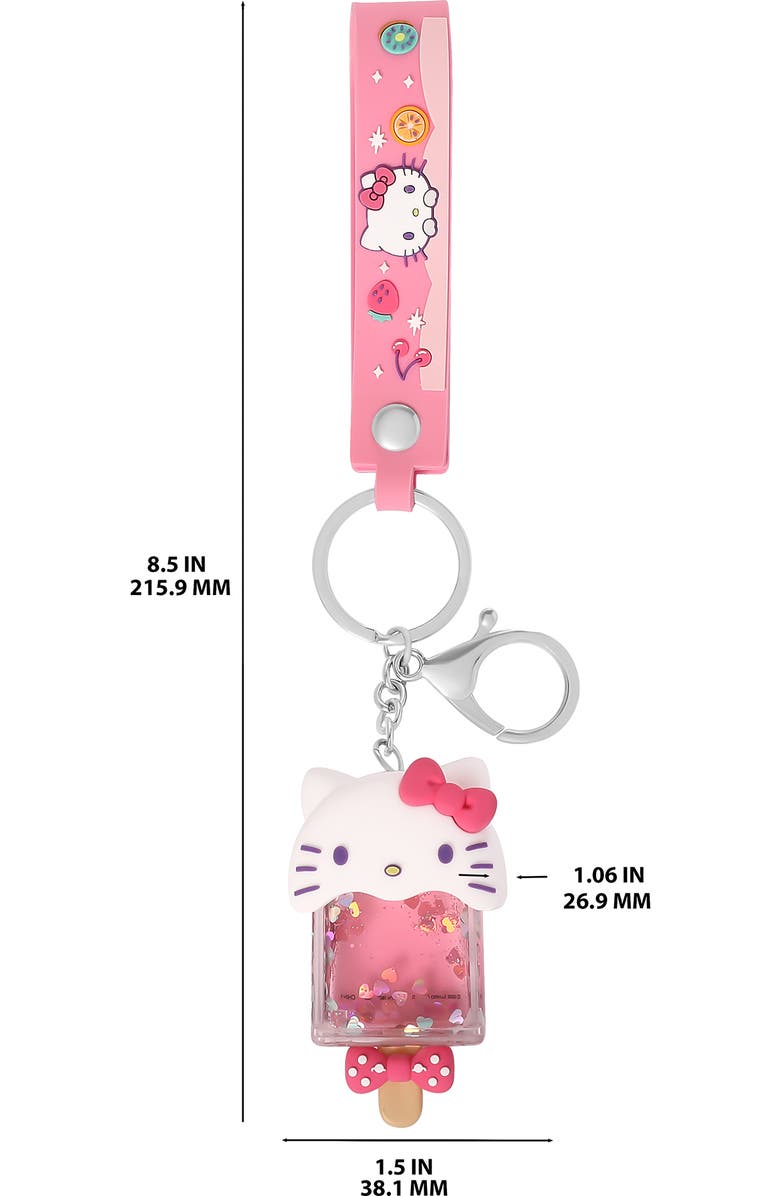 Hello Kitty Acrylic Liquid Popsicle Keychain, Alternate, color, Pink