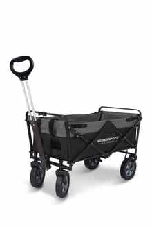 WonderFold Utility Folding Wagon with Stand - Black