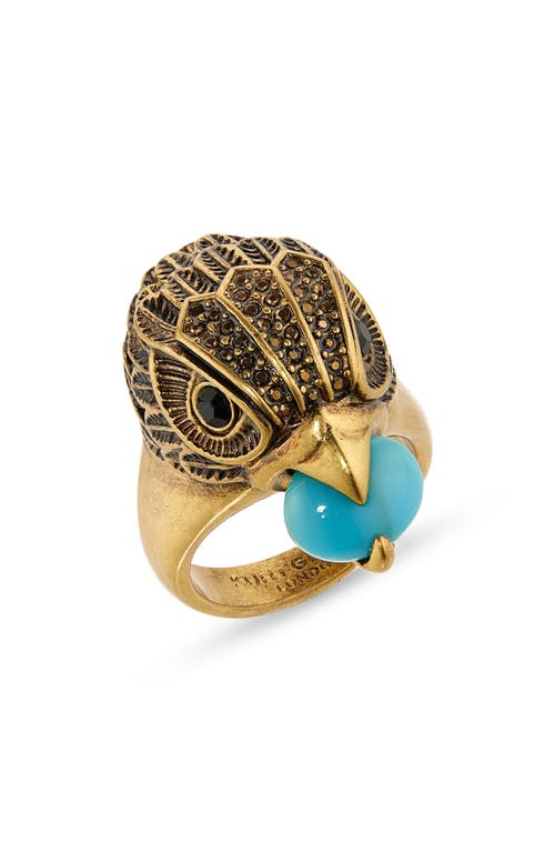 KURT GEIGER KURT GEIGER LONDON EAGLE STONE COCKTAIL RING