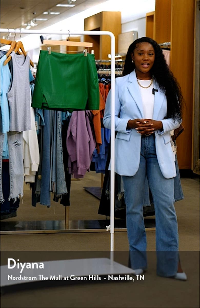 Cutout Faux Leather Miniskort, sales video thumbnail