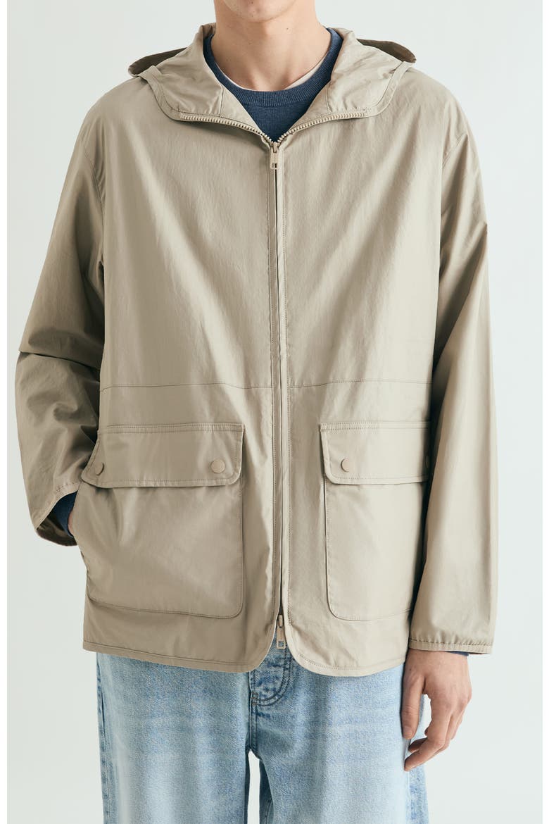 Mesh Hooded Jacket, Main, color, Lightcamel