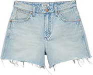 Wrangler Cowboy Embellished High Waist Denim Cutoff Shorts