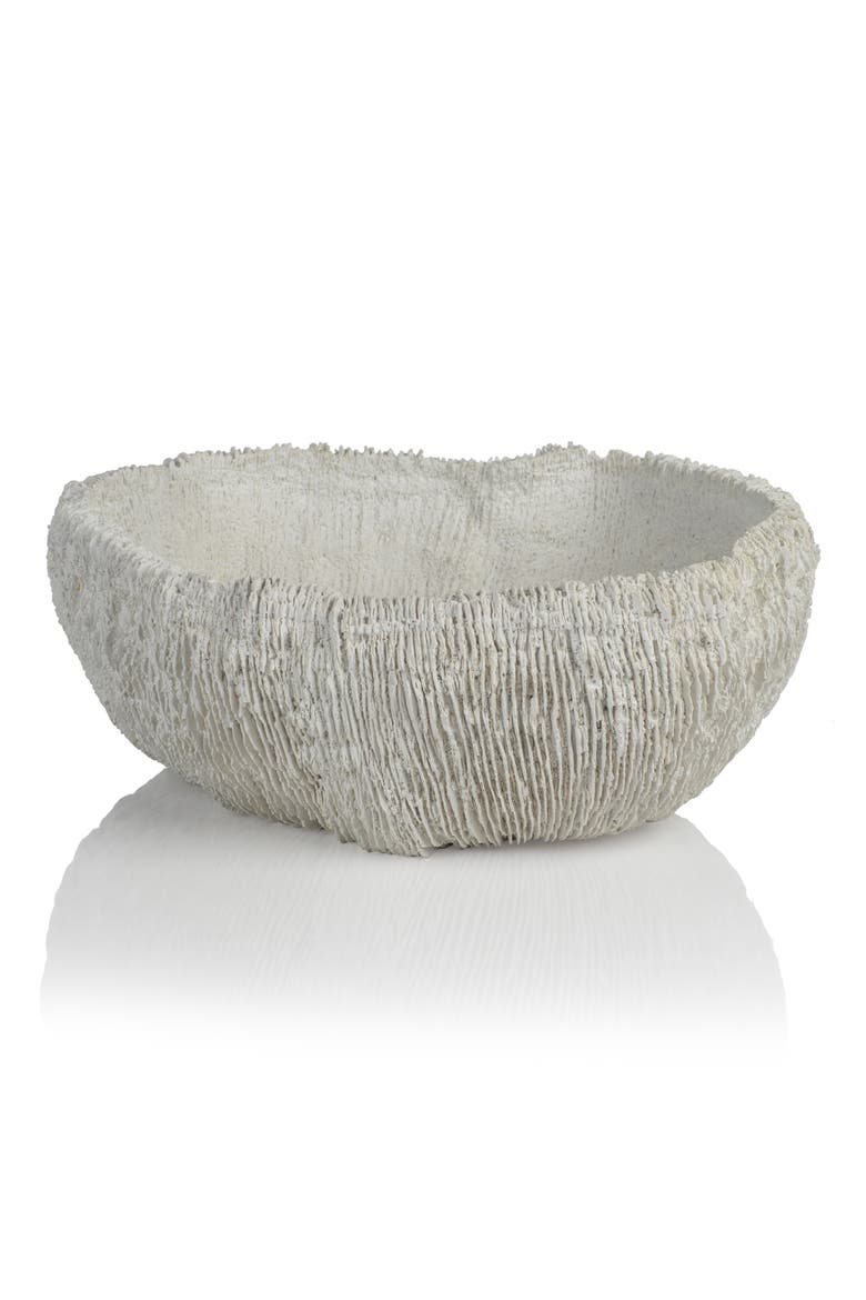 Crista Coral Bowl, Main, color, OFF WHITE