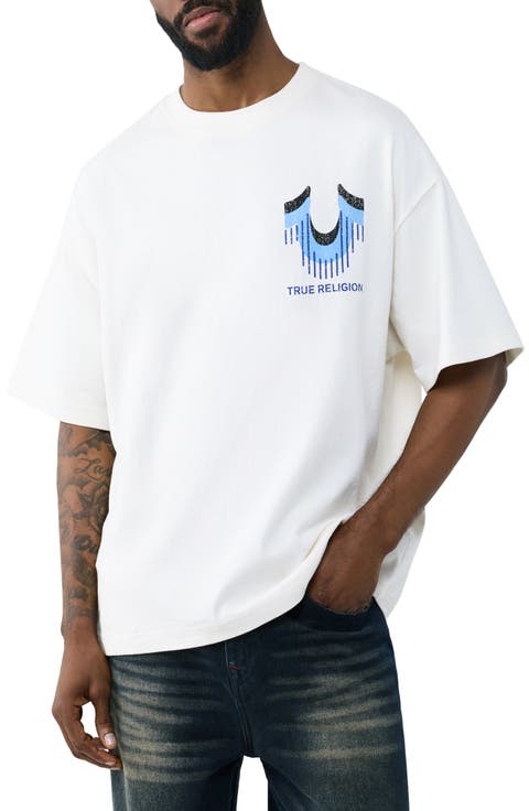 Retro Logo Oversize Cotton Graphic T-Shirt