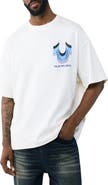 True Religion Retro Logo Oversize Cotton Graphic T-Shirt