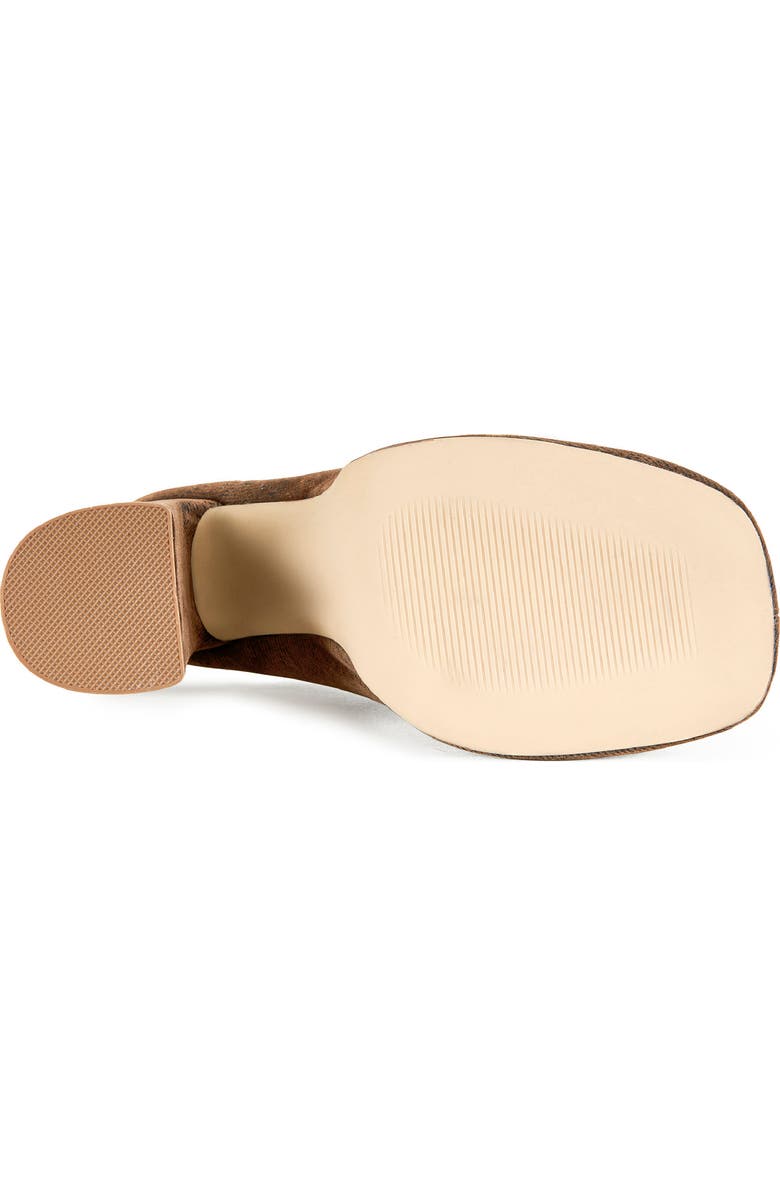 AZALEA WANG Florea Block Heel Clog, Alternate, color, Brown