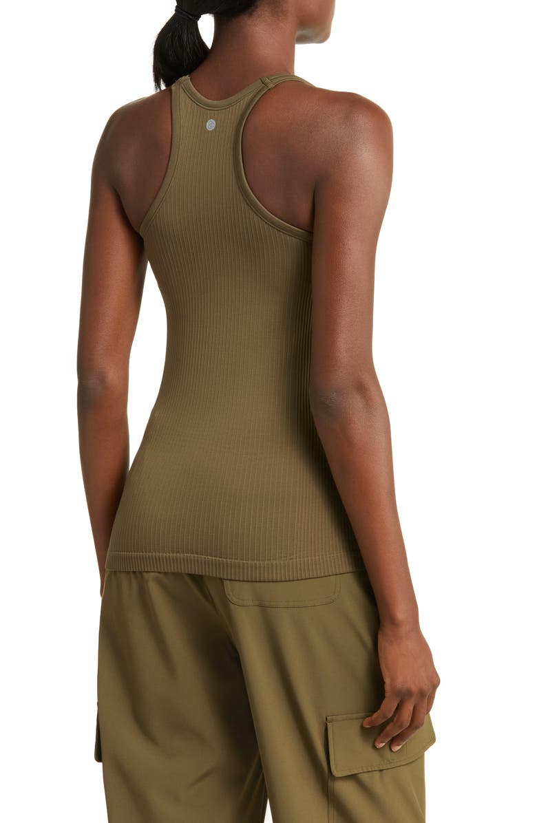 Zella Pure Seamless Ribbed Racerback Tank, Alternate, color,