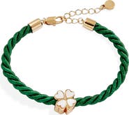 Alex and Ani Four Leaf Clover Cord Bracelet