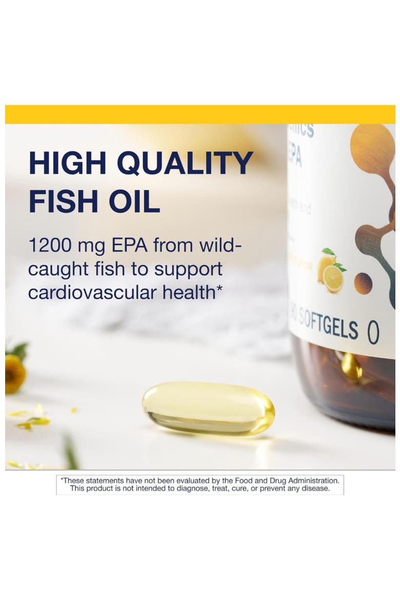 OmegaGenics High Potency Fish Oil EPA 1200 Omega-3 Supplement 90 Softgels, Alternate, color, None