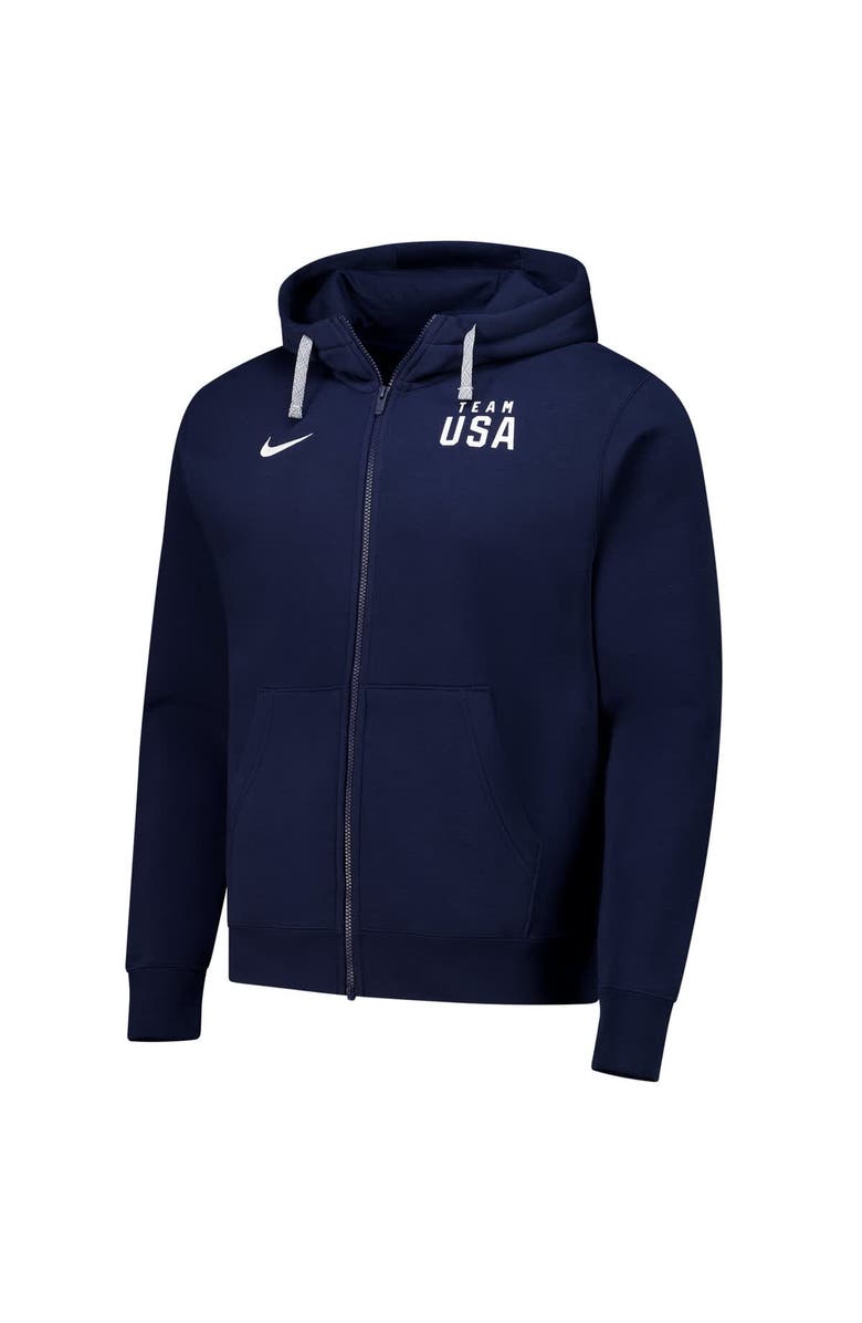Nike Men's Nike Navy Team USA Club Full-Zip Hoodie Jacket, Alternate, color, 