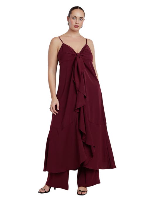 Tie Front Ruffle Duster