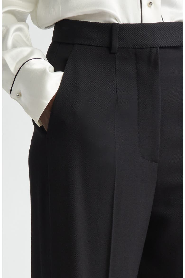 Tailored Wide Leg Trousers, Alternate, color, BLACK
