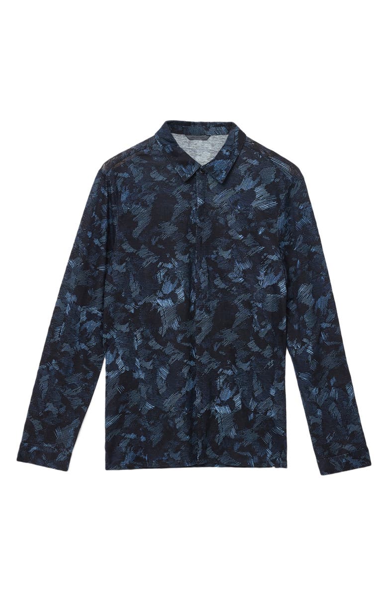 John Varvatos Vienne Organic Linen Button-Up Shirt, Alternate, color, 