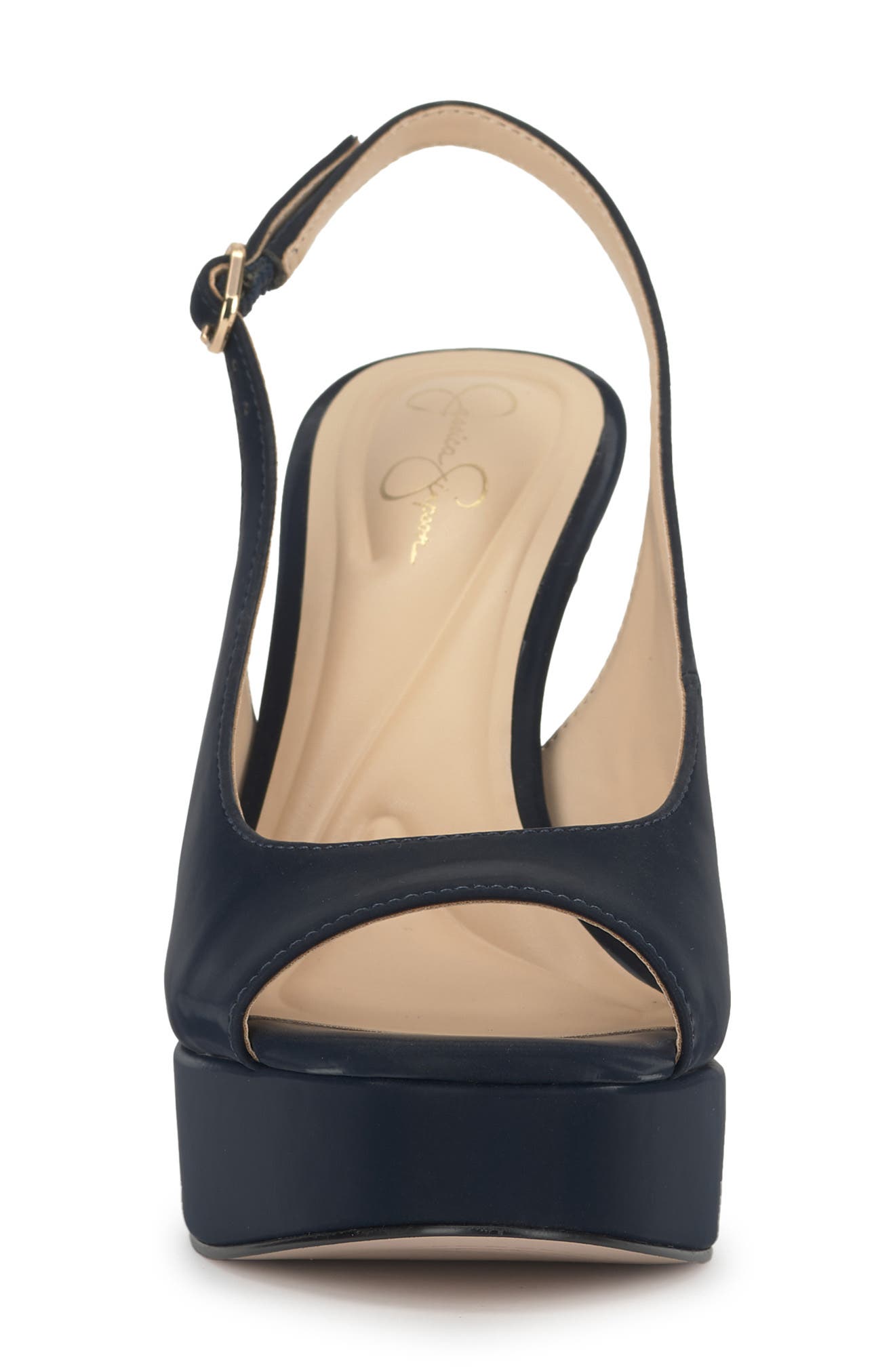Sibilla Slingback Platform Sandal, Alternate, color, DARK NIGHT