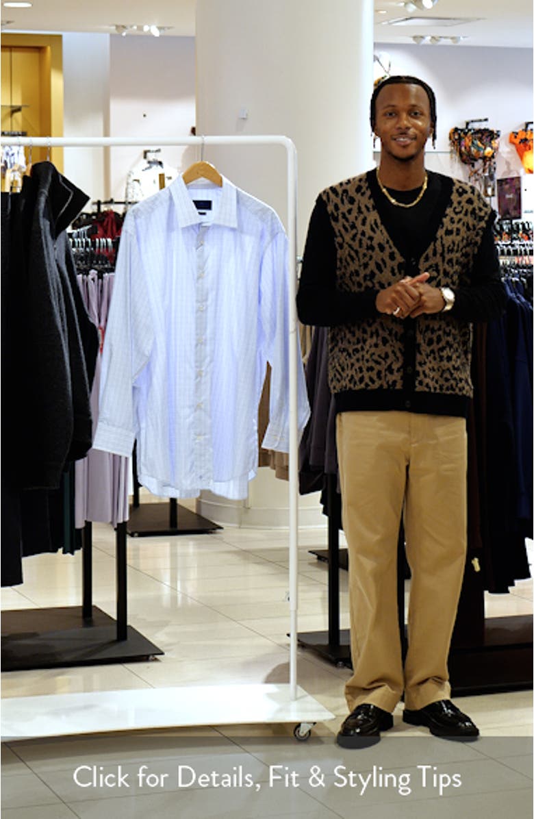 Regular Fit Check Print Cotton Dress Shirt, sales video thumbnail