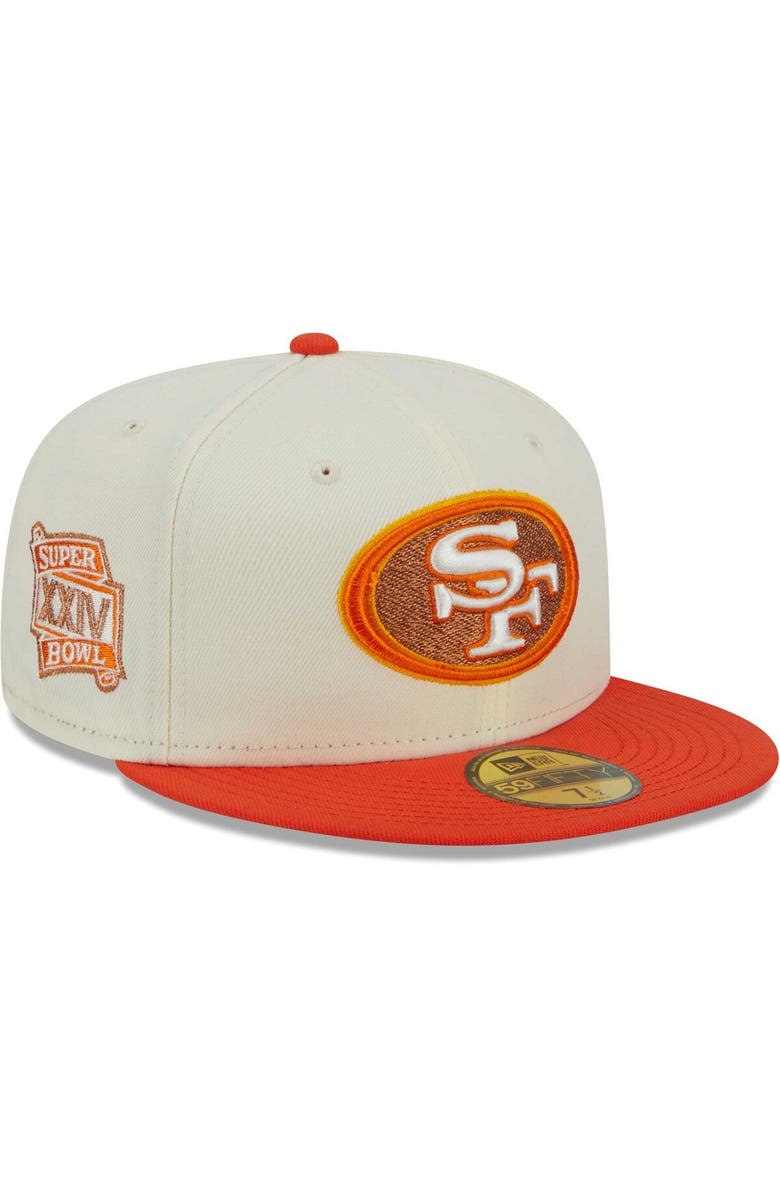 New Era Men's New Era Cream/Scarlet San Francisco 49ers City Icon 59FIFTY Fitted Hat, Main, color, 