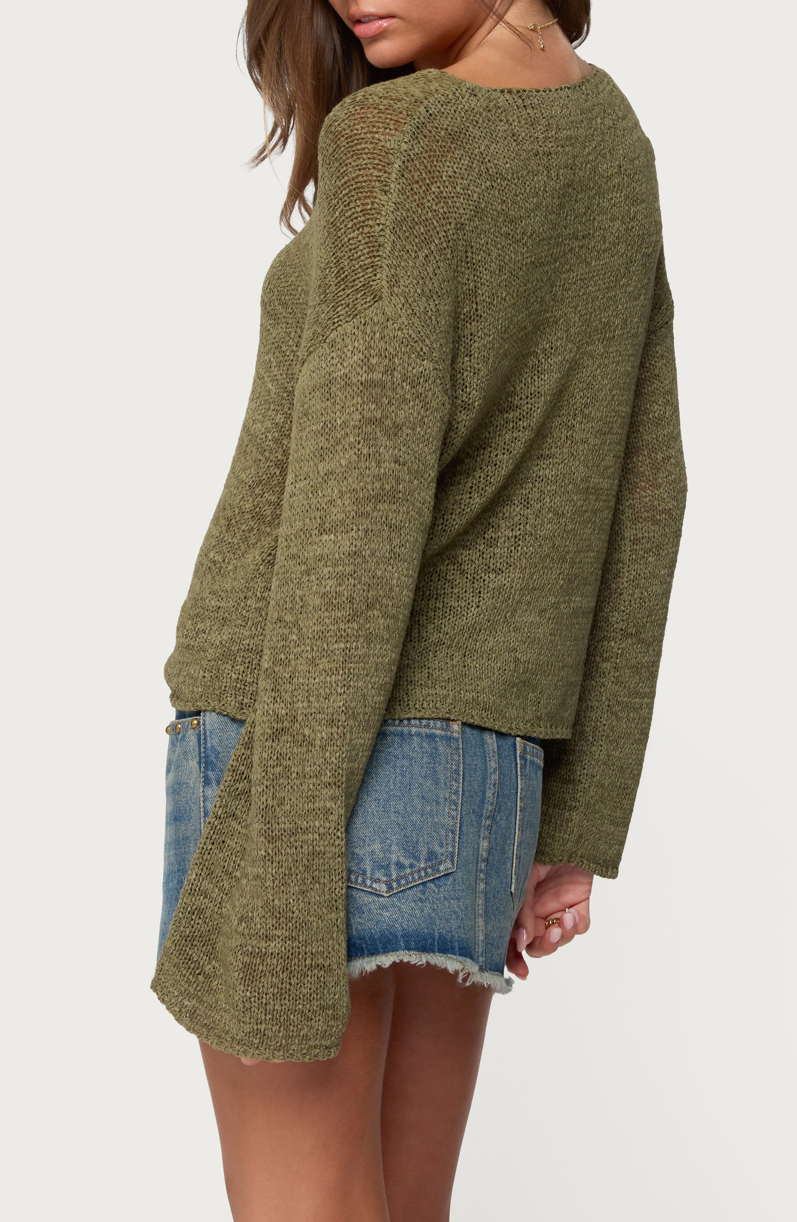Drop Shoulder Sweater - image 2