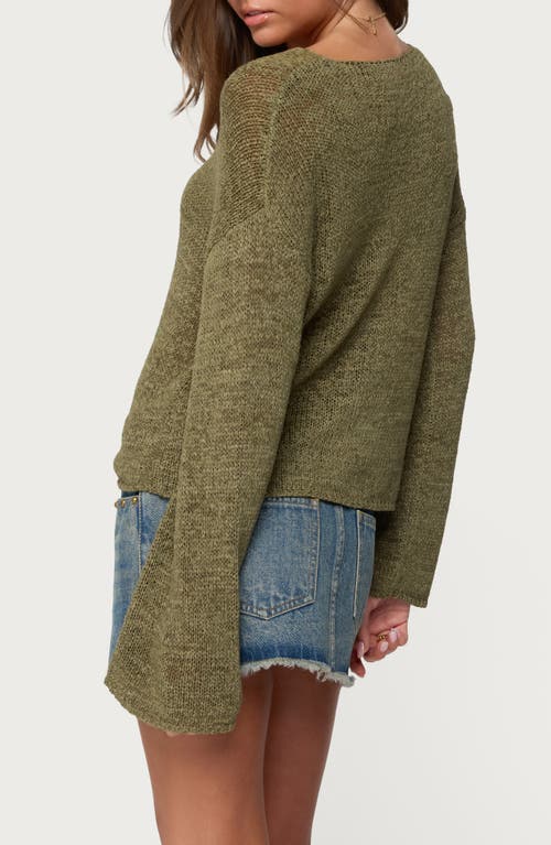 Edikted Drop Shoulder Sweater In Animal Print
