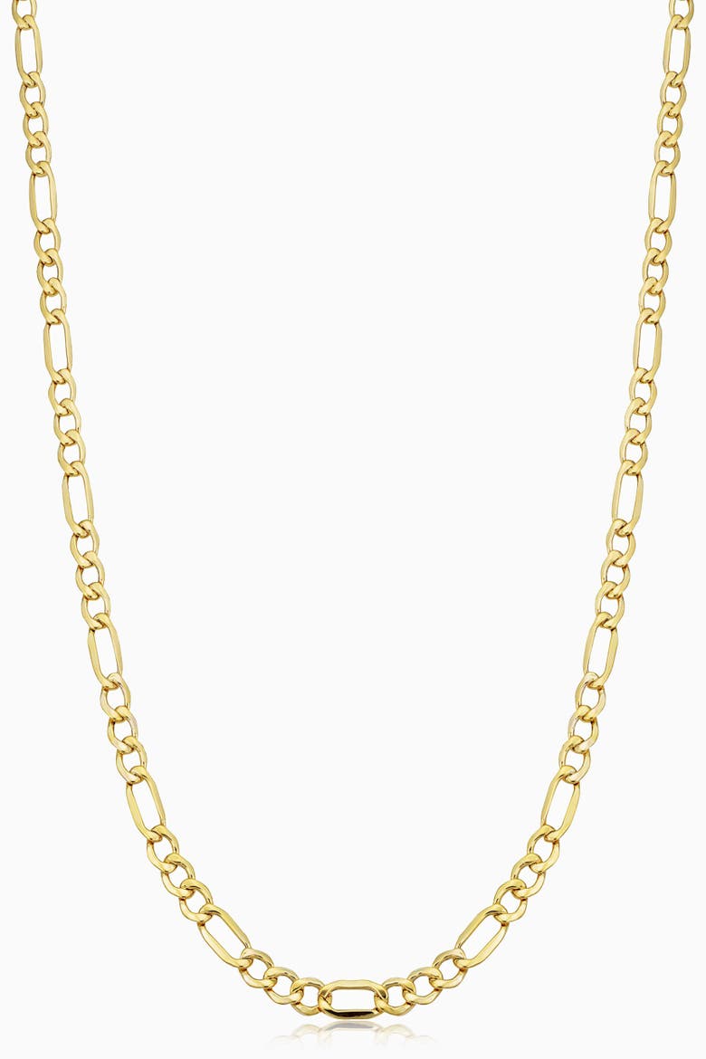 14K Gold Florentine Figaro Necklace, Main, color, Yellow Gold