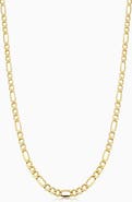 Oradina 14K Gold Florentine Figaro Necklace