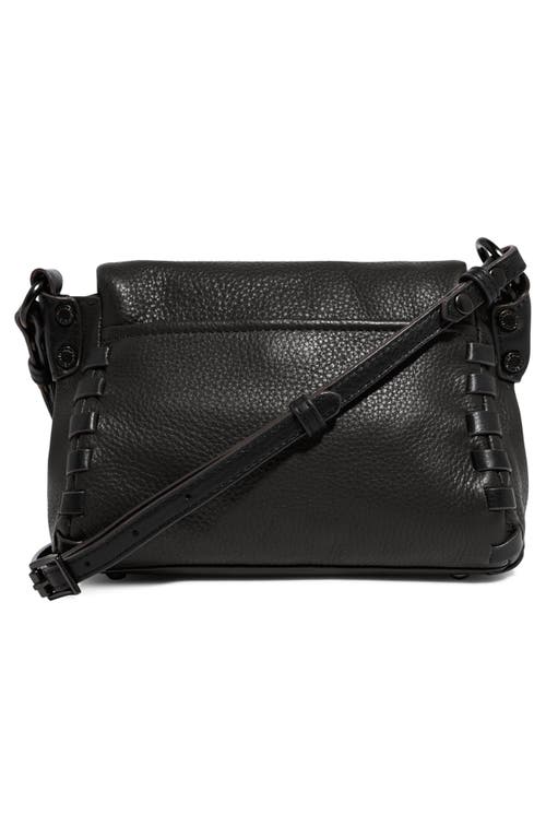 Aimee Mini Zen Leather Crossbody Bag In Black