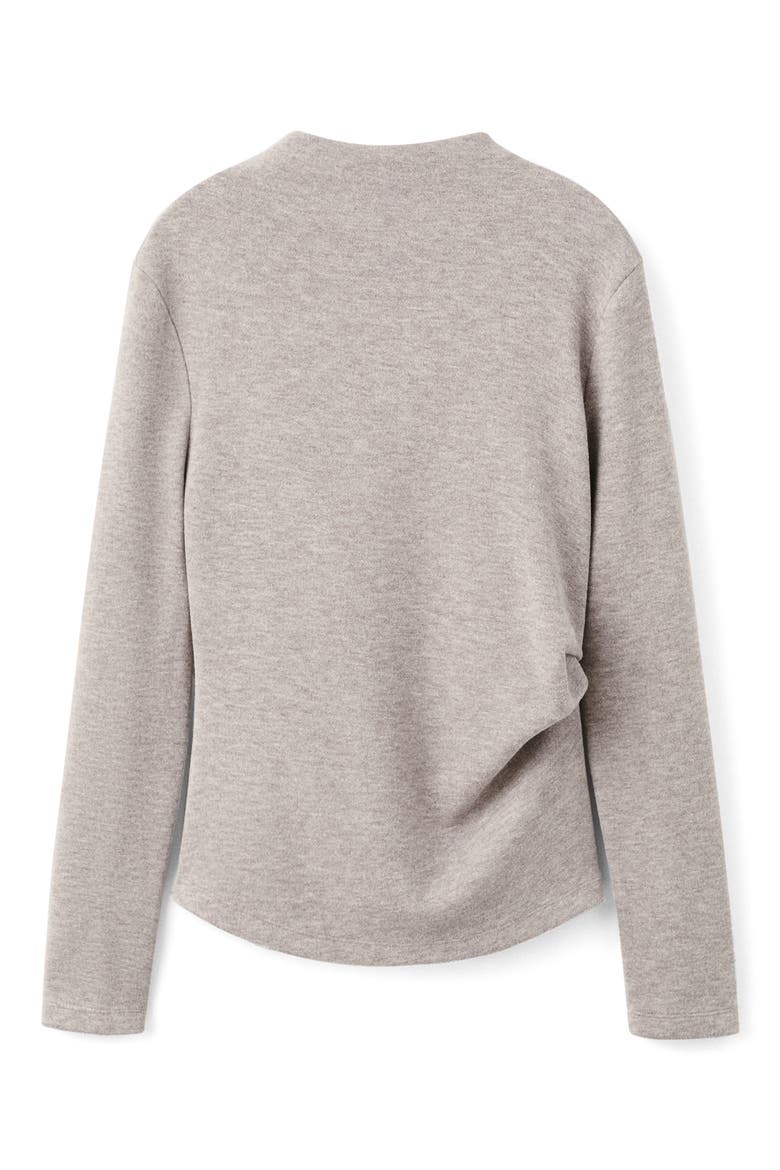 Funnel Neck Sweatshirt, Alternate, color, BROWN/GREY