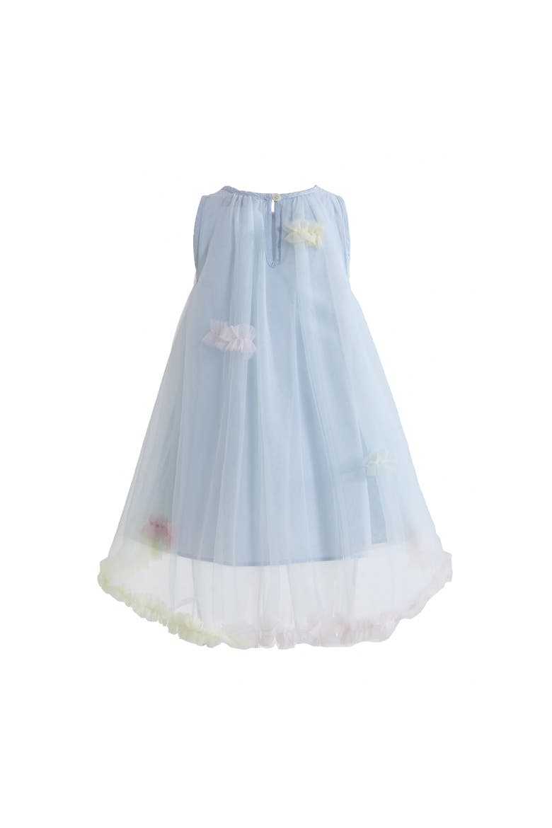 Serenelle Floral Embellished Tulle Dress, Alternate, color, Blue