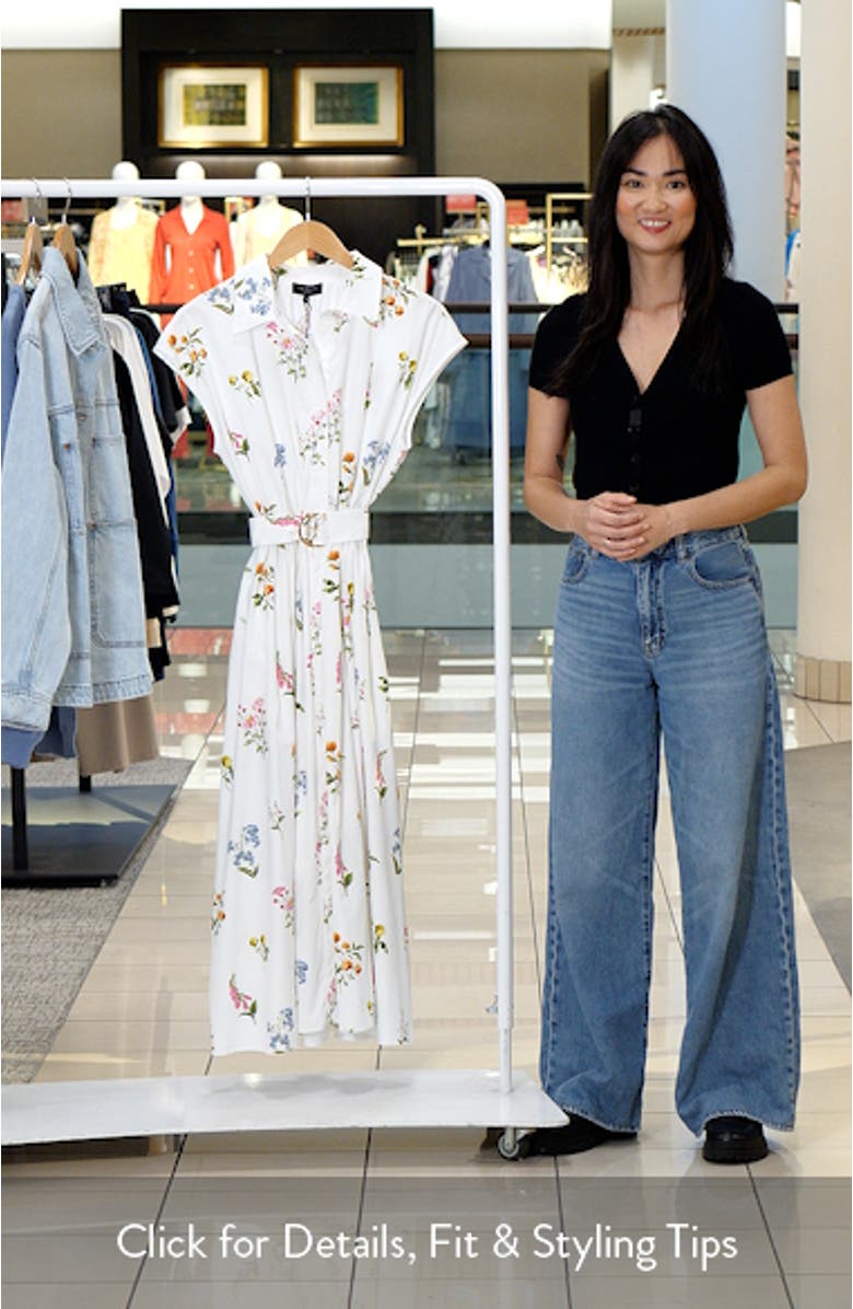 Riley Drop Shoulder Cotton Shirtdress, sales video thumbnail