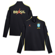 Jordan Brand Men's Jordan Brand Black Brazil National Team 2026 Strike Dri-FIT Long Sleeve Quarter-Zip Drill Top