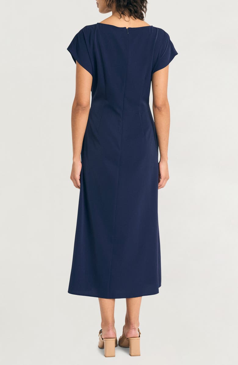 Luxely Cap Sleeve Midi Dress, Alternate, color, Evening Blue