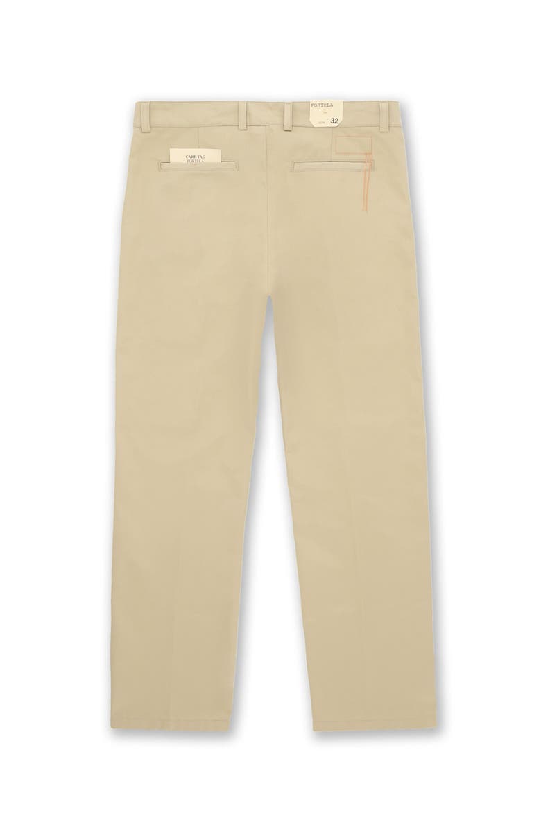 Fortela Maine Heavy Cotton Gabardine Chino Pants, Alternate, color, Natural