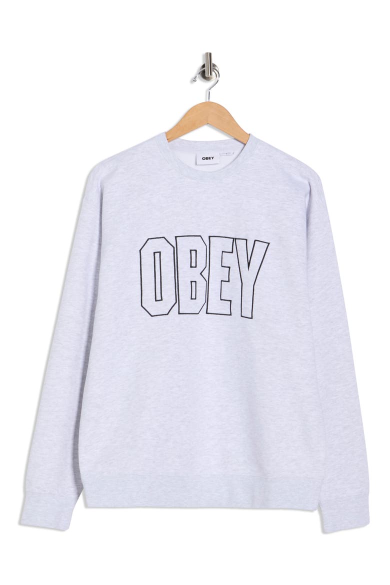 Digable Fleece Crewneck Sweatshirt, Alternate, color, ASH GREY