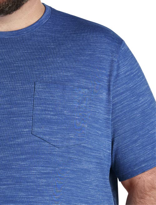Harbor Bay By Dxl Space Dye Pocket T-shirt In Blue Quartz Sd