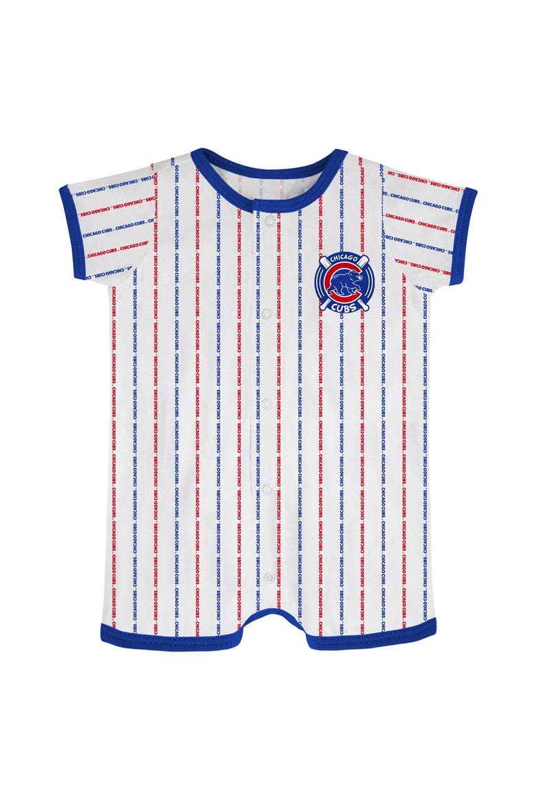 Infant White Chicago Cubs Ball Hitter Coverall, Main, color, White