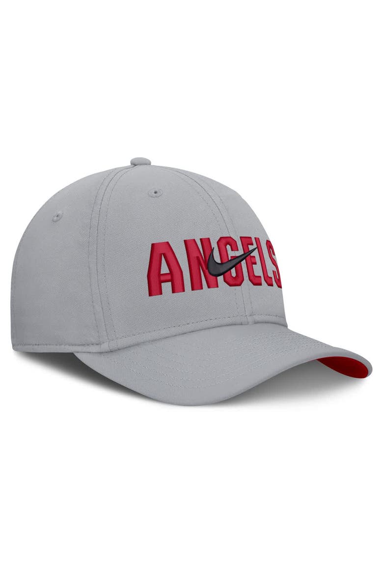 Men's Nike  Gray Los Angeles Angels Primetime Rise Dri-FIT Flex Hat, Alternate, color, Gray