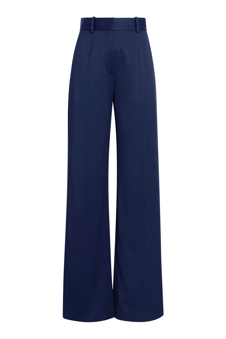 WIDE LEG SUIT PANT, Alternate, color, NAVY