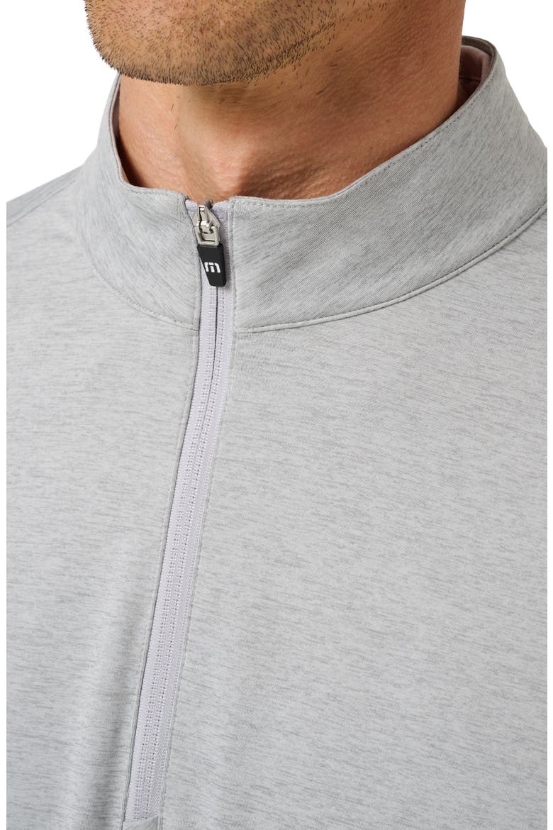 Full Round Quarter Zip Pullover, Alternate, color, HEATHER GREY