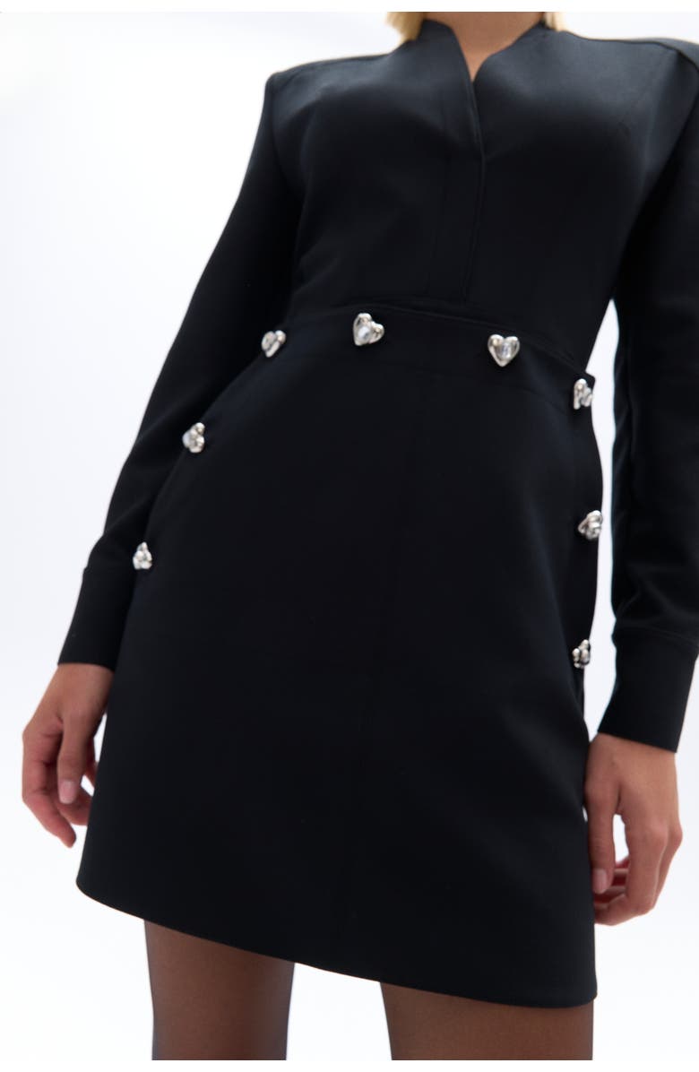 Nocturne Shoulder Pad Mini Dress, Alternate, color,