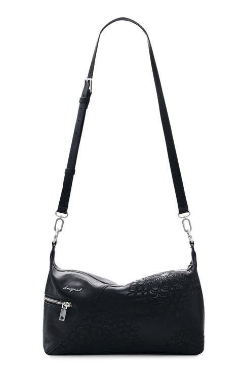 Faux Leather Crossbody Bag